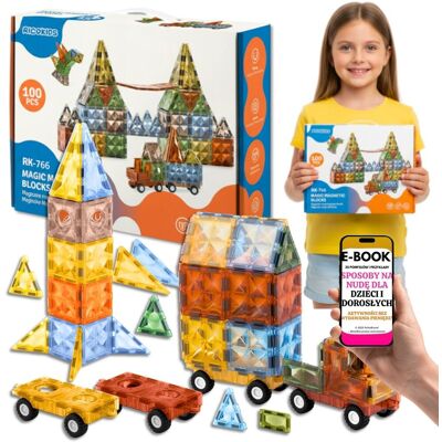 Pltb KLOCKI MAGNETYCZNE AUTO UKŁADANKA 100 ELEMENTÓW PREZENT DLA DZIECI 3D ZESTAW XXL 100EL DLA CHŁOPCA I DZIEWCZYNKI NA ŚWIĘTA + EBOOK-3 Pltb KLOCKI MAGNETYCZNE AUTO UKŁADANKA 100 ELEMENTÓW PREZENT DLA DZIECI 3D ZESTAW XXL 100EL DLA CHŁOPCA I DZIEWCZYNKI NA ŚWIĘTA + EBOOK-3