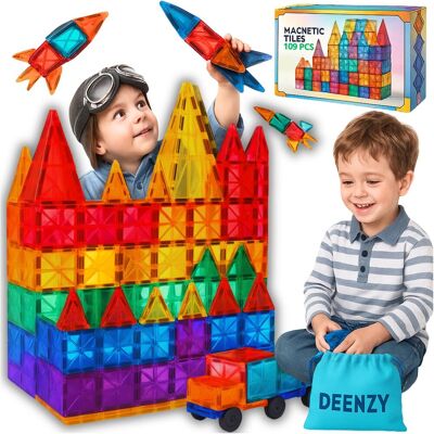 nieznany producent KLOCKI MAGNETYCZNE DEENZY KONSTRUKCYJNE EDUKACYJNE ZESTAW 109 ELEMENTÓW nieznany producent KLOCKI MAGNETYCZNE DEENZY KONSTRUKCYJNE EDUKACYJNE ZESTAW 109 ELEMENTÓW