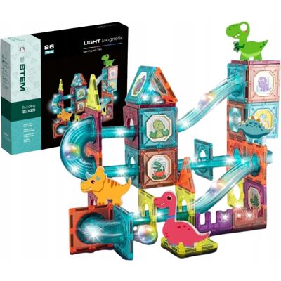 brak danych KLOCKI MAGNETYCZNE DLA 3-8 LATKA KONSTRUKCYJNE EDUKACYJNE ŚWIECĄCE 3D DINO brak danych KLOCKI MAGNETYCZNE DLA 3-8 LATKA KONSTRUKCYJNE EDUKACYJNE ŚWIECĄCE 3D DINO