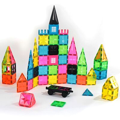 --- Klocki Magnetyczne Fluorescencyjne - Wakacyjna plaża 102 szt. - MNTL-T20 --- Klocki Magnetyczne Fluorescencyjne - Wakacyjna plaża 102 szt. - MNTL-T20