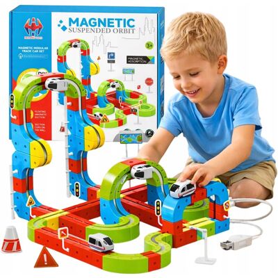 SkibiStore Klocki Magnetyczne Kolejka Elektryczna Tor Antygrawitacyjny Pociąg 149el. SkibiStore Klocki Magnetyczne Kolejka Elektryczna Tor Antygrawitacyjny Pociąg 149el.