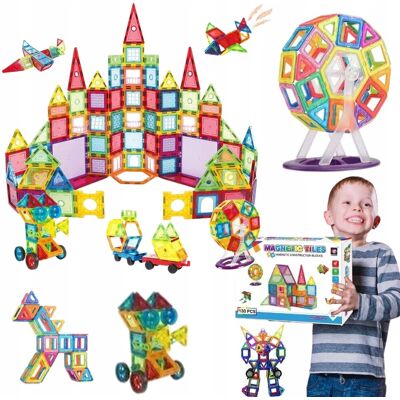 Inny producent Klocki Magnetyczne Konstrucyjne 3D Zestaw 130 Elementów Duże Dla Dzieci Inny producent Klocki Magnetyczne Konstrucyjne 3D Zestaw 130 Elementów Duże Dla Dzieci
