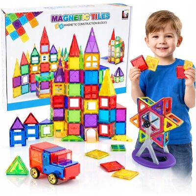 Malle KLOCKI MAGNETYCZNE KONSTRUKCYJNE 3D EDUKACYJNE UKŁADANKA 106 el DLA DZIECI Malle KLOCKI MAGNETYCZNE KONSTRUKCYJNE 3D EDUKACYJNE UKŁADANKA 106 el DLA DZIECI