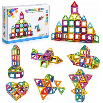 MalPlay KLOCKI MAGNETYCZNE KONSTRUKCYJNE 3D EDUKACYJNE UKŁADANKA 45 elem DLA DZIECI MalPlay KLOCKI MAGNETYCZNE KONSTRUKCYJNE 3D EDUKACYJNE UKŁADANKA 45 elem DLA DZIECI