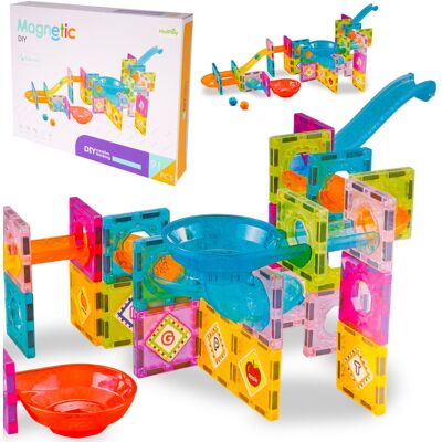 MalPlay Klocki Magnetyczne Konstrukcyjne 3D Układanka Edukacyjna Budowlana 91 szt. MalPlay Klocki Magnetyczne Konstrukcyjne 3D Układanka Edukacyjna Budowlana 91 szt.