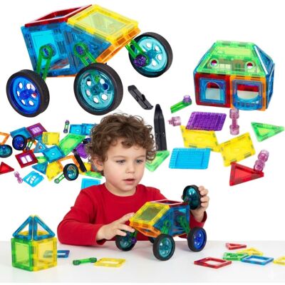 Aseto Klocki magnetyczne konstrukcyjne dla dzieci domek autko samochodzik 48 elementów zestaw klocków Gra Zabawka edukacyjna klocki edukacyjne do zabawy P.. Aseto Klocki magnetyczne konstrukcyjne dla dzieci domek autko samochodzik 48 elementów zestaw klocków Gra Zabawka edukacyjna klocki edukacyjne do zabawy P..