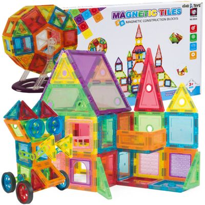 click4toys Klocki Magnetyczne Konstrukcyjne Duże Panele 3D, 130 elementów click4toys Klocki Magnetyczne Konstrukcyjne Duże Panele 3D, 130 elementów