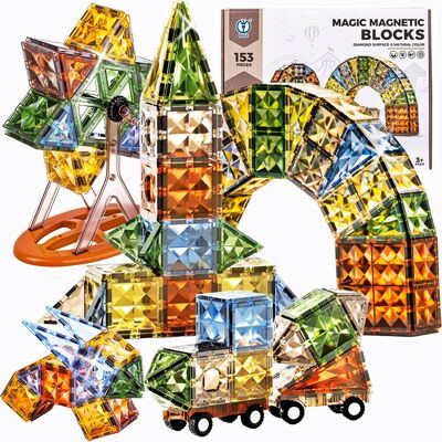 Doris KLOCKI MAGNETYCZNE KONSTRUKCYJNE EDUKACYJNE DUŻE ELEMENTY PANELE kreatywny zestaw auta podwozia wiatrak XXL 153 Rainbow Magic Magnetic Doris KLOCKI MAGNETYCZNE KONSTRUKCYJNE EDUKACYJNE DUŻE ELEMENTY PANELE kreatywny zestaw auta podwozia wiatrak XXL 153 Rainbow Magic Magnetic