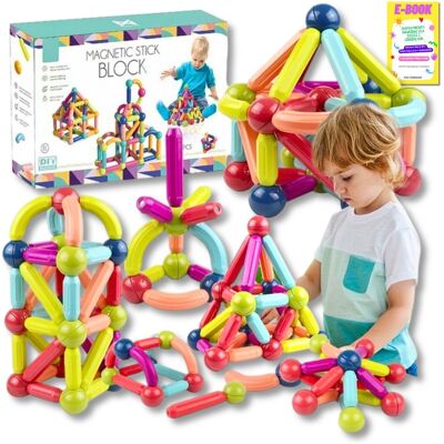 Pltb Klocki Magnetyczne Konstrukcyjne Edukacyjne Magnetic Dla Dzieci 120El Panele Konstrukcyjne Prezent Dla Dziecka + Ebook Pltb Klocki Magnetyczne Konstrukcyjne Edukacyjne Magnetic Dla Dzieci 120El Panele Konstrukcyjne Prezent Dla Dziecka + Ebook