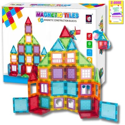 Pltb KLOCKI MAGNETYCZNE KONSTRUKCYJNE Kafelki Płytki Zestaw 45 el Rainbow Magnetic tiles + EBOOK Pltb KLOCKI MAGNETYCZNE KONSTRUKCYJNE Kafelki Płytki Zestaw 45 el Rainbow Magnetic tiles + EBOOK
