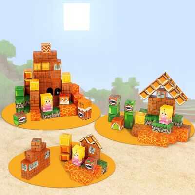 Inny producent KLOCKI MAGNETYCZNE KONSTRUKCYJNE MINECRAFT 100EL DLA DZIECI MONTESSORI 3+ Inny producent KLOCKI MAGNETYCZNE KONSTRUKCYJNE MINECRAFT 100EL DLA DZIECI MONTESSORI 3+