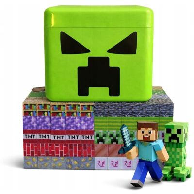 Bezmarkowe KLOCKI MAGNETYCZNE KONSTRUKCYJNE MINECRAFT ZESTAW XXL 300 ELEMENTÓW KOSTKI BLOKI PIXELE PUDEŁKO CREEPER Bezmarkowe KLOCKI MAGNETYCZNE KONSTRUKCYJNE MINECRAFT ZESTAW XXL 300 ELEMENTÓW KOSTKI BLOKI PIXELE PUDEŁKO CREEPER