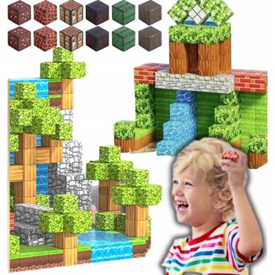 Inny producent Klocki magnetyczne konstrukcyjne prezent dla dzieci 100 klocków + 2 ludziki Inny producent Klocki magnetyczne konstrukcyjne prezent dla dzieci 100 klocków + 2 ludziki