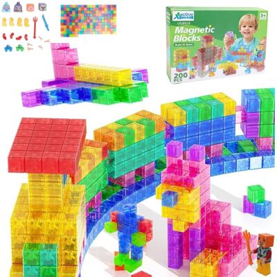 Active Hobby Klocki Magnetyczne Konstrukcyjne Świecący Tor Dla Dzieci LED Zestaw 110 el. Active Hobby Klocki Magnetyczne Konstrukcyjne Świecący Tor Dla Dzieci LED Zestaw 110 el.
