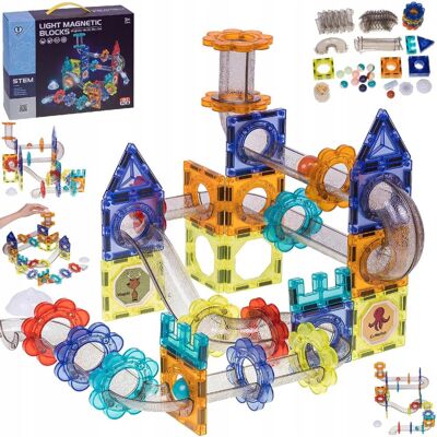Inny producent KLOCKI MAGNETYCZNE Konstrukcyjne ŚWIECĄCY TOR magnetyczny 81el Inny producent KLOCKI MAGNETYCZNE Konstrukcyjne ŚWIECĄCY TOR magnetyczny 81el