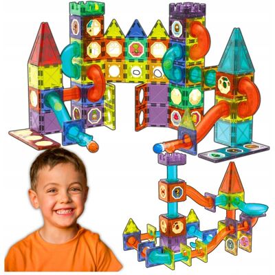 Zlaro KLOCKI MAGNETYCZNE Konstrukcyjne ŚWIECĄCY TOR magnetyczny kulodrom 110el Zlaro KLOCKI MAGNETYCZNE Konstrukcyjne ŚWIECĄCY TOR magnetyczny kulodrom 110el