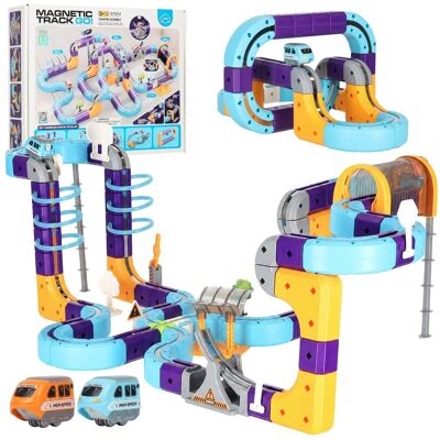 ikonka Klocki magnetyczne konstrukcyjne tor auta USB 127e ikonka Klocki magnetyczne konstrukcyjne tor auta USB 127e