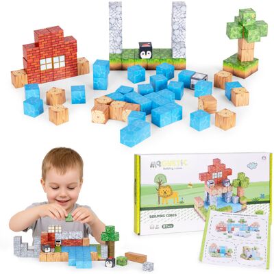 Multistore Klocki Magnetyczne Konstrukcyjne Zestaw Dla Dzieci 87 Elementów Sześciany Multistore Klocki Magnetyczne Konstrukcyjne Zestaw Dla Dzieci 87 Elementów Sześciany
