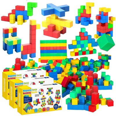 Doris Klocki Magnetyczne KOSTKI 3D Budowlane Konstrukcyjne Kolorowe Magnesy Układanka 207 elementów Doris Klocki Magnetyczne KOSTKI 3D Budowlane Konstrukcyjne Kolorowe Magnesy Układanka 207 elementów
