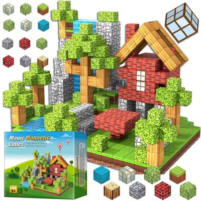 Doris KLOCKI MAGNETYCZNE KOSTKI 3D KONSTRUKCYJNE Sześciany Bloczki Bloki Piksele Pixele budowlane Zestaw XXL ŚWIAT 100el + LUDZIKI Doris KLOCKI MAGNETYCZNE KOSTKI 3D KONSTRUKCYJNE Sześciany Bloczki Bloki Piksele Pixele budowlane Zestaw XXL ŚWIAT 100el + LUDZIKI
