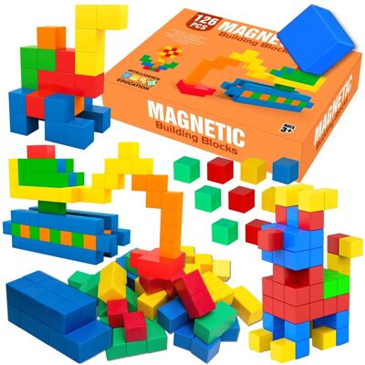 Doris KLOCKI MAGNETYCZNE KOSTKI 3D Kostrukcyjnen Sześciany Mocne Magnesy Bloczki Bloki Budowlane Zestaw w kuferku 126 el piksele pixele Doris KLOCKI MAGNETYCZNE KOSTKI 3D Kostrukcyjnen Sześciany Mocne Magnesy Bloczki Bloki Budowlane Zestaw w kuferku 126 el piksele pixele