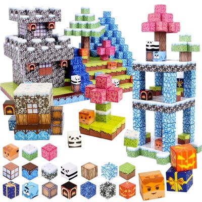 Doris Klocki Magnetyczne Kostki Sześciany 3D Piksele Kreatywne Zestaw Duże Opakowanie 100el Doris Klocki Magnetyczne Kostki Sześciany 3D Piksele Kreatywne Zestaw Duże Opakowanie 100el