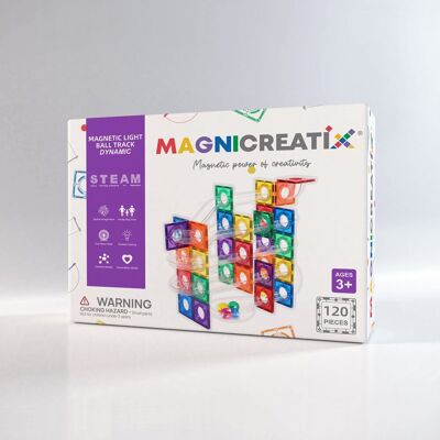 Klocki Magnetyczne KULODROM 120 el. MAGNICREATIX Klocki Magnetyczne KULODROM 120 el. MAGNICREATIX