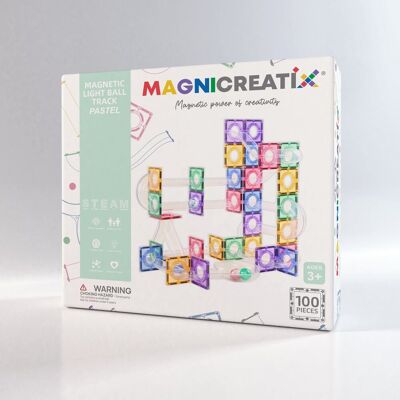 Klocki Magnetyczne Kulodrom MAGNICREATIX LIGHT BALL TRACK – 100 el. Klocki Magnetyczne Kulodrom MAGNICREATIX LIGHT BALL TRACK – 100 el.