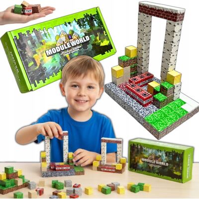 Inny producent KLOCKI MAGNETYCZNE MINECRAFT SZEŚCIANY LOSOWY 500 KLOCKÓW KOSTKI + 25 FIGUREK Inny producent KLOCKI MAGNETYCZNE MINECRAFT SZEŚCIANY LOSOWY 500 KLOCKÓW KOSTKI + 25 FIGUREK