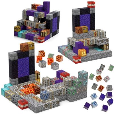 Inny producent Klocki Magnetyczne Pixele 3D Sześciany Konstrukcyjne Budowlane 100szt Inny producent Klocki Magnetyczne Pixele 3D Sześciany Konstrukcyjne Budowlane 100szt