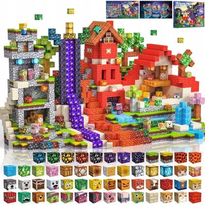 inna (Inny) Klocki Magnetyczne Sensoryczne Montessori bloki Minecraft 220szt Edukacyjne inna (Inny) Klocki Magnetyczne Sensoryczne Montessori bloki Minecraft 220szt Edukacyjne