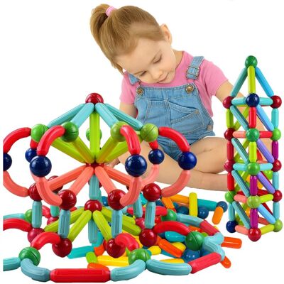 Doris Klocki Magnetyczne Sticks 3D Zestaw Edukacyjny 120 el Klocki Konstrukcyjne Edukacyjne Magnetic Montessori dla Dzieci Doris Klocki Magnetyczne Sticks 3D Zestaw Edukacyjny 120 el Klocki Konstrukcyjne Edukacyjne Magnetic Montessori dla Dzieci
