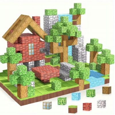 Inny producent KLOCKI MAGNETYCZNE SZEŚCIANY PIXELE DLA DZIECI FIGURKI KONSTRUKCYJNE 200 el Inny producent KLOCKI MAGNETYCZNE SZEŚCIANY PIXELE DLA DZIECI FIGURKI KONSTRUKCYJNE 200 el