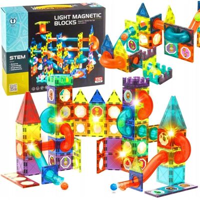 Gotel KLOCKI MAGNETYCZNE TOR KULKOWY 110 Elementów XXL Gotel KLOCKI MAGNETYCZNE TOR KULKOWY 110 Elementów XXL