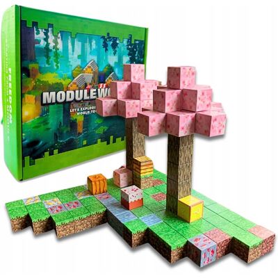 SkibiStore Klocki Magnetyczne Zestaw Klocków Edukacyjnych Na Magnes 128 SZT + LUDZIKI SkibiStore Klocki Magnetyczne Zestaw Klocków Edukacyjnych Na Magnes 128 SZT + LUDZIKI