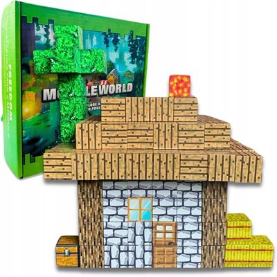 SkibiStore Klocki Magnetyczne Zestaw Klocków Edukacyjnych Na Magnes 178 SZT + LUDZIKI SkibiStore Klocki Magnetyczne Zestaw Klocków Edukacyjnych Na Magnes 178 SZT + LUDZIKI