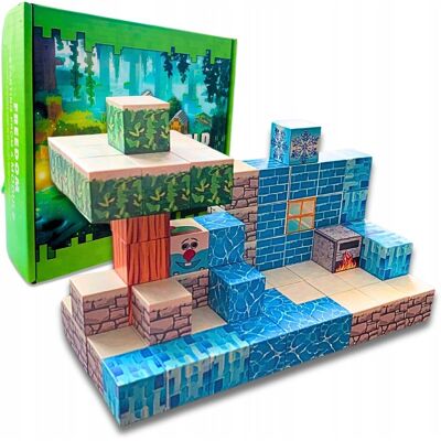SkibiStore Klocki Magnetyczne Zestaw Klocków Edukacyjnych Na Magnes 75 SZT + LUDZIKI SkibiStore Klocki Magnetyczne Zestaw Klocków Edukacyjnych Na Magnes 75 SZT + LUDZIKI