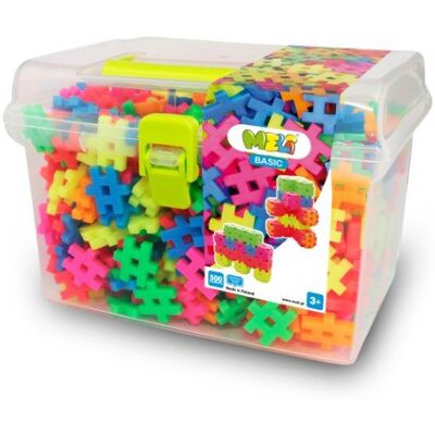 Klocki Meli Basic Neon Travel Box 500 el. Klocki Meli Basic Neon Travel Box 500 el.