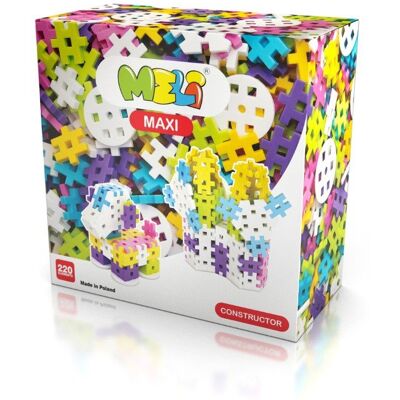 Klocki Meli Maxi Constructor Pink 220 el. Klocki Meli Maxi Constructor Pink 220 el.