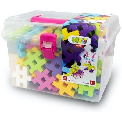 Klocki Meli Maxi Pink Travel Box 110 el. Klocki Meli Maxi Pink Travel Box 110 el.