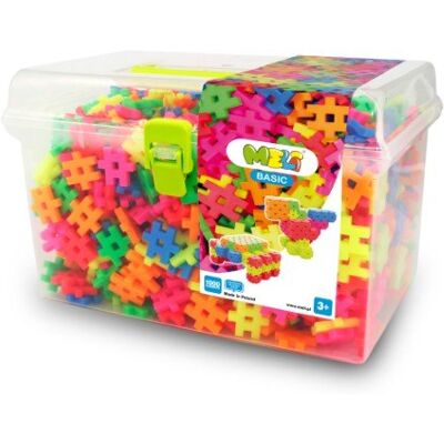 Klocki Meli Neon Basic Travel Box 1000 el. Klocki Meli Neon Basic Travel Box 1000 el.