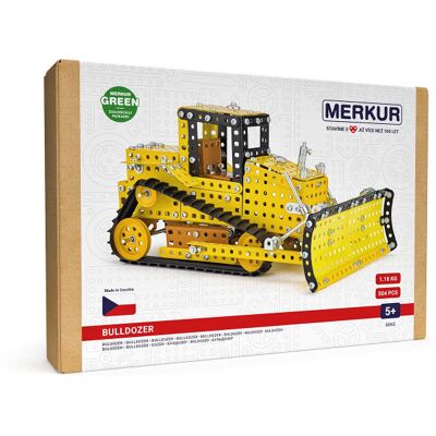 Zestaw budowlany Merkur Bulldozer - 504 elementy, 5+ lat Zestaw budowlany Merkur Bulldozer - 504 elementy, 5+ lat