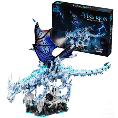 Klocki MJI 13093 – Ruchomy Mechaniczny Viserion Lodowy Smok LED, 1646 el Klocki MJI 13093 – Ruchomy Mechaniczny Viserion Lodowy Smok LED, 1646 el