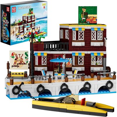 KLOCKI MOULD KING 10143 Restauracja Nadmorska zestaw Modular CREATIVE CITY KLOCKI MOULD KING 10143 Restauracja Nadmorska zestaw Modular CREATIVE CITY