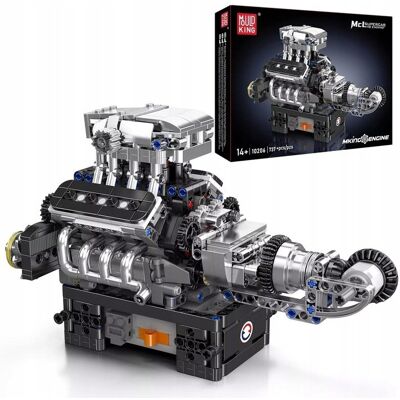 Klocki Mould King 10206 Silnik Turbodoładowany Mclaren V8 Engine 737 El. Klocki Mould King 10206 Silnik Turbodoładowany Mclaren V8 Engine 737 El.