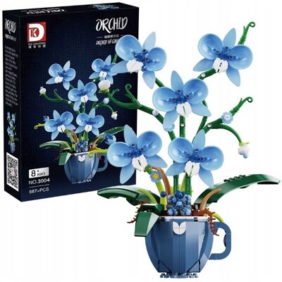 Greenzone Klocki Orchidea 567 el Niebieskie Kwiaty w Filiżance Piękne Ozdobne Pudełko Greenzone Klocki Orchidea 567 el Niebieskie Kwiaty w Filiżance Piękne Ozdobne Pudełko