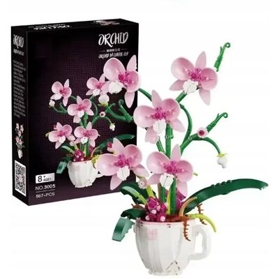 Greenzone Klocki Orchidea 567 el Różowe Kwiaty w Filiżance Greenzone Klocki Orchidea 567 el Różowe Kwiaty w Filiżance