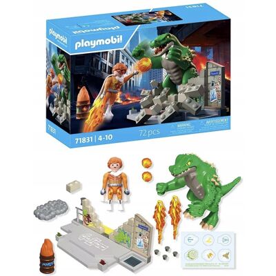 KLOCKI Playmobil 71831 Bohaterski pojedynek z jaszczurem KLOCKI Playmobil 71831 Bohaterski pojedynek z jaszczurem