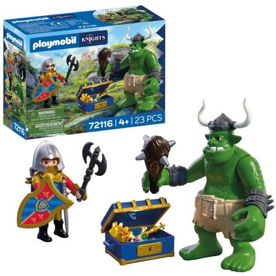 KLOCKI Playmobil 72116 Troll ze skarbem rycerzy herbu lew KLOCKI Playmobil 72116 Troll ze skarbem rycerzy herbu lew