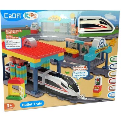 Import LEANToys Klocki Pociąg Stacja Kolejowa CADA 108 Elementów Import LEANToys Klocki Pociąg Stacja Kolejowa CADA 108 Elementów